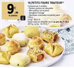 E.Leclerc 16 PETITS FOURS TRAITEUR offre