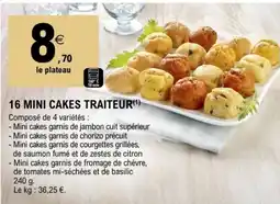 E.Leclerc MINI CAKES TRAITEUR offre