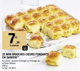 E.Leclerc 25 MINI BRIOCHES CŒURS FONDANTS EN DAMIER offre