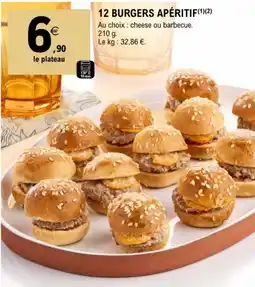 E.Leclerc 12 BURGERS APÉRITIF offre