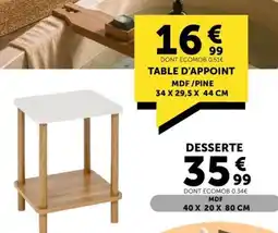 Centrakor Table d'appoint offre