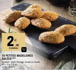 E.Leclerc 10 PETITES MADELEINES SALÉES offre