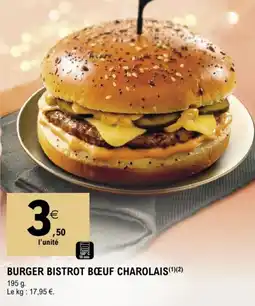 E.Leclerc Burger Bistrot Bœuf Charolais offre