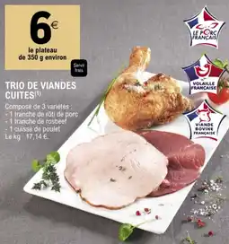 E.Leclerc TRIO DE VIANDES CUITES offre