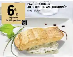 E.Leclerc PAVÉ DE SAUMON AU BEURRE BLANC CITRONNÉ offre