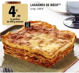 E.Leclerc LASAGNES DE BŒUF offre