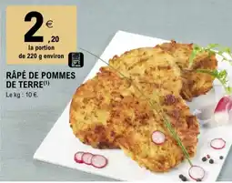 E.Leclerc RÂPÉ DE POMMES DE TERRE offre