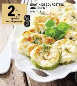 E.Leclerc GRATIN DE COURGETTES AUX ŒUFS offre