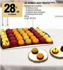 E.Leclerc 35 DÔMES AUX FRUITS offre