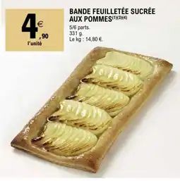 E.Leclerc BANDE FEUILLETÉE SUCRÉE AUX POMMES offre