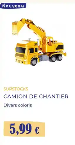 Noz CAMION DE CHANTIER offre
