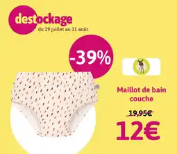 autour de bébé L'esto maillot de bain couche offre