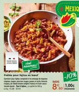 Thiriet Poêlée pour fajitas au bœuf offre