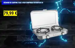 Decathlon Réchaud de camping à gaz 2 feux campingaz kitchen kit cv offre
