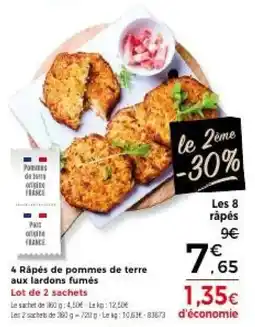 Thiriet Râpés de pommes de terre aux lardons fumés offre