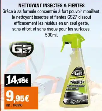 Nettoyant insectes & fientes
