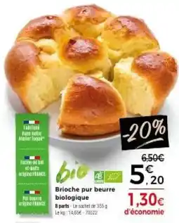 Thiriet Brioche pur beurre biologique offre