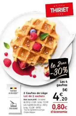 Thiriet THIRIET Gaufres de Liège offre