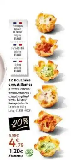 Thiriet 12 bouchées croustillantes offre
