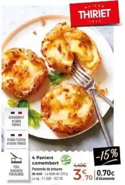 Thiriet 4 Paniers camembert offre