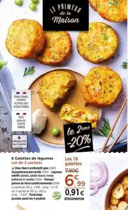 Thiriet 8 Galettes de légumes offre