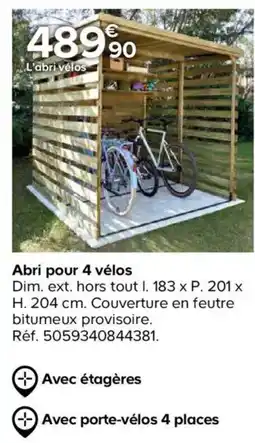 Castorama L'abri vélos offre