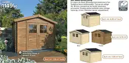 Castorama Abri Belaia double pente offre