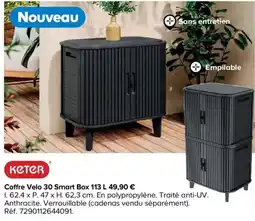 Castorama KETER Coffre Velo 30 Smart Box offre