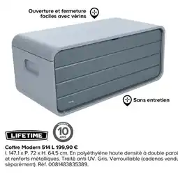 Castorama LIFETIME Coffre Modern 514 L offre
