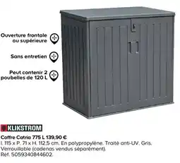 Castorama KLIKSTROM Coffre Catria 775 L offre