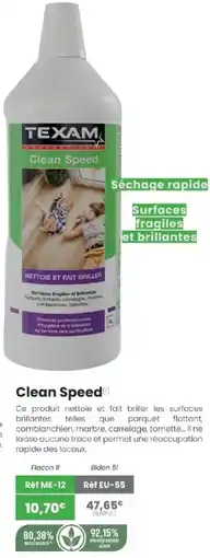 Texam TEXAM Clean Speed offre