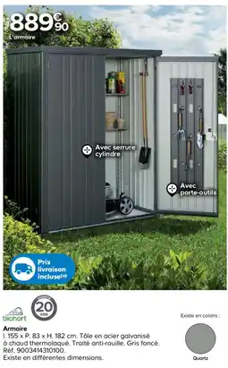 Castorama Biohort armoire offre