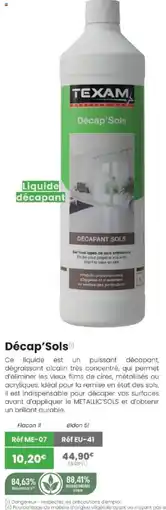Texam Texam décap'sols offre