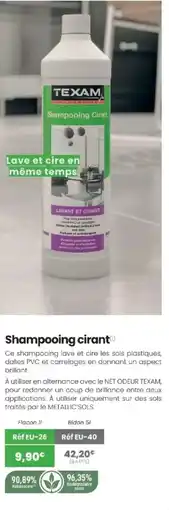 Texam Texam shampooing cirant offre