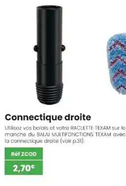 Texam Connectique droite offre