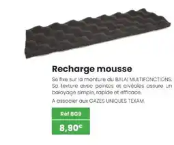 Texam Recharge mousse offre