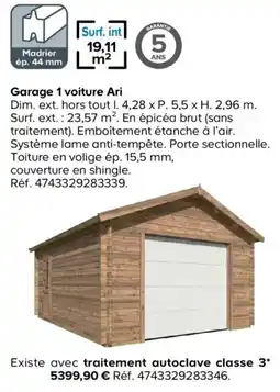 Castorama Ari Garage 1 voiture offre