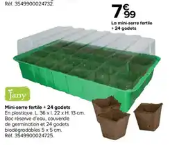 Castorama Jany Mini-serre fertile + 24 godets offre