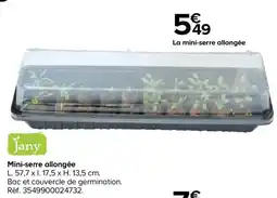 Castorama Jany Mini-serre allongée offre