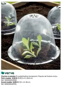 Castorama verve Cloches à salades offre