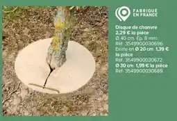 Castorama Disque de chanvre offre
