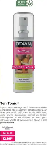 Texam Texam ten'tonic offre