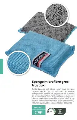 Texam TEXAMA Eponge microfibre gros travaux offre