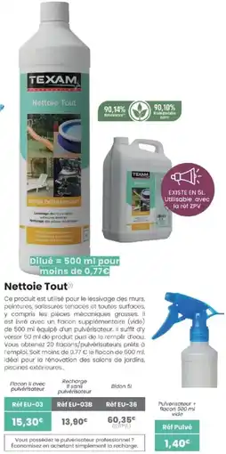 Texam Nettoie Tout offre