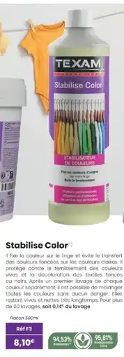 Texam Stabilise Color offre