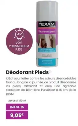 Texam TEXAM Déodorant Pieds offre