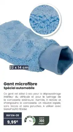 Texam Gant microfibre Spécial automobile offre