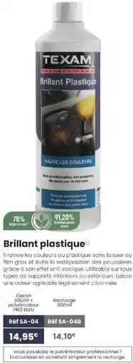 Texam TEXAM Brillant Plastique offre
