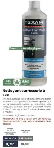 Texam Nettoyant carrosserie à sec offre