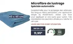 Texam Microfibre de lustrage Spéciale automobile offre